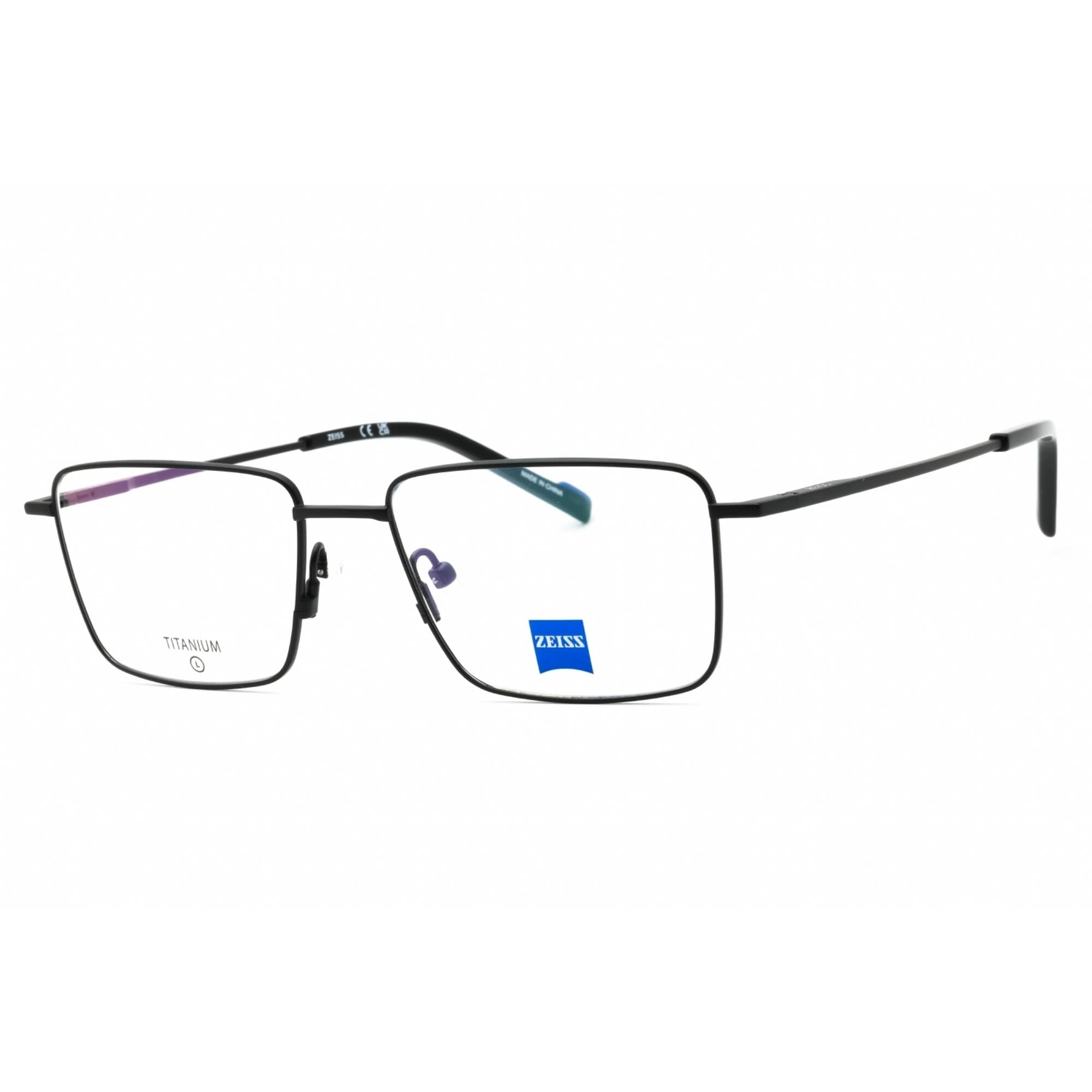 Zeiss Men's Eyeglasses - Matte Black Titanium Full Rim Rectangular Frame | ZS24145 002