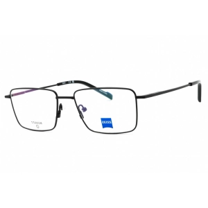 Zeiss Men's Eyeglasses - Matte Black Titanium Full Rim Rectangular Frame | ZS24145 002