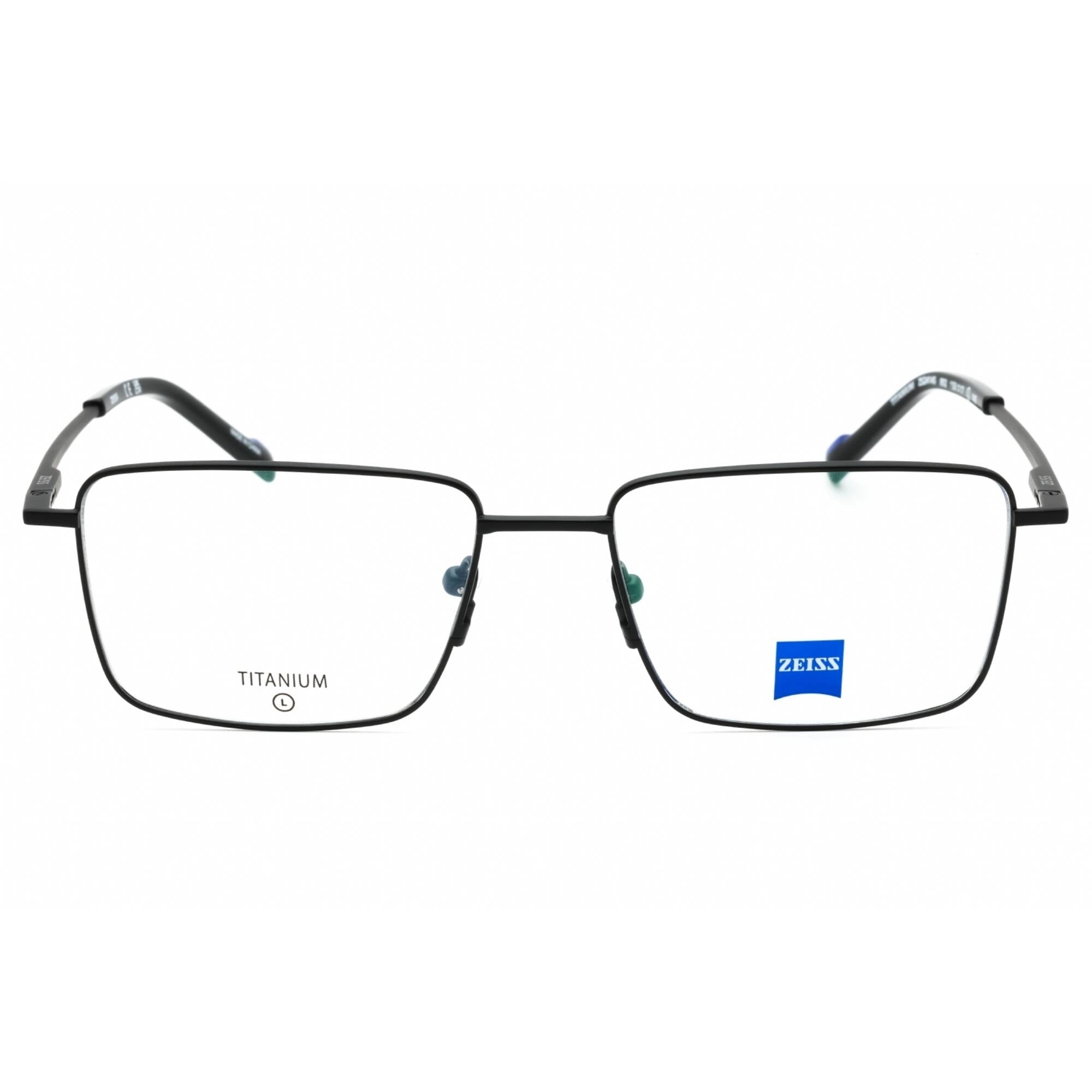 Zeiss Men's Eyeglasses - Matte Black Titanium Full Rim Rectangular Frame | ZS24145 002